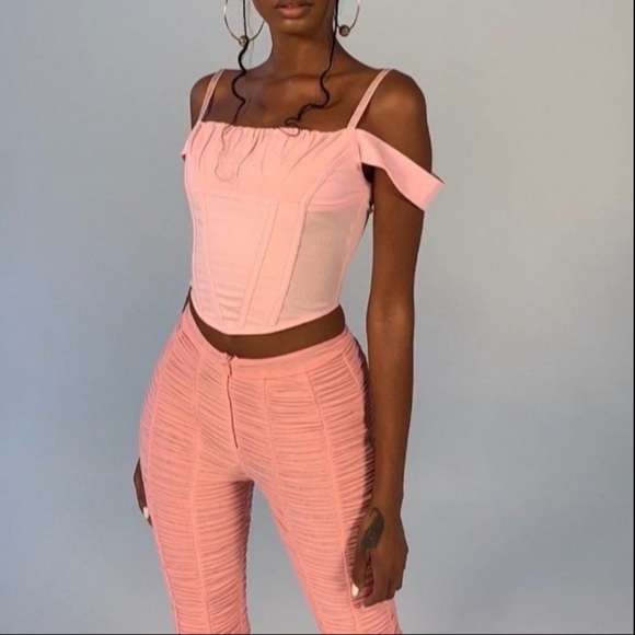 I.AM.GIA Pink Ribbed Leggings - Picture 4 of 10